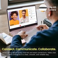 HP Flagship 14" Laptop with 1 Year Office 365 | 16GB RAM | 1.22TB Storage(64GB eMMC & 160GB Docking Station & 1TB Cloud Storage) | Intel 4-Core Processor| Webcam | Wi-Fi | Windows 11 | Pink - Image 6