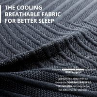 EGOHOME 14 Inch King Size Memory Foam Mattress for Back Pain, Cooling Copper Gel Bed in a Box, Foam Made in USA, CertiPUR-US Certified, Therapeutic Medium Firm, 76x80x14 Black - Image 3