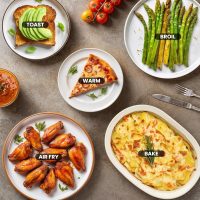 Elite Gourmet EAF0852SS 8.5Qt. Capacity Air Fryer Oven, Air Fry, Broil, Toast, Bake & Broil with Convection, Time and Temperature Controls, 800-Watts, Includes 25 Delicious Recipes, Stainless Steel - Image 8