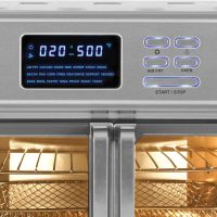 Kalorik MAXX Air Fryer Oven, 26 Quart 10-in-1 Countertop Toaster Oven & Air Fryer Combo - Fry, Bake, Roast, Rotisserie, & More, Large Glass French Doors & 9 Accessories, 1700-Watts, Stainless Steel - Image 10