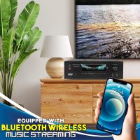 Pyle 1000W 5.2 Channel Home Theater Receiver - Bluetooth 5.0 - Amp w/ 2 UHF Wireless Mics - 4K UHD/3D/Blu-ray Pass-Through - MP3/USB/HDMI/AM/FM Radio - DSP EQ - Mic Echo & Volume Controls - PT888BTWM - Image 6