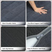 Bean Bag Chair, Fireside Bean Bags Lazy Sofa Sack, Big Beanbag Chair Floor Couch, Memory Foam Lounge Chair for Bedroom, Living Room, Office and Home (Gray) - Image 5