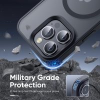 Magnetic for iPhone 16 Pro Case Fits MagSafe 16FT Drop Resistant Matte Skin Feeling Back Cover Shockproof Slim Fit for iPhone 16 Pro Phone Case 6.3 inch，Black Titanium - Image 3