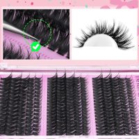 TNFVLONEINS Lash Clusters Wispy Eyelash Clusters Spiky Individual Lashes Clusters D Volume Cluster Eyelash Extensions DIY Lash Cluster Extension Thick Eye Lash Cluster (10-16MM,3 Styles) - Image 6