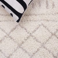 SAFAVIEH Area Rug 8x10 - Arizona Shag Collection - Large - Ivory & Beige, Moroccan Design, Non-Shedding & Easy Cleaning, Ultra Plush Thick Pile, Ideal for Living Room, Bedroom, Dining Space (ASG741A) - Image 5