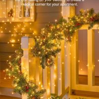Minetom Solar String Lights for Outside, 33Ft 100 LED Outdoor Solar Fairy Lights, 8 Modes Balcony Lights for Tree Patio Christmas Party Wedding Decor (Warm White) - Image 5