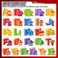 JOYIN Alphabet Robots Toys for Kids, ABC Learning Toys, Alphabots, Letters, Toddlers Education Toy, Carnival Prizes, Christmas, Treasure Box and Prize for Classroom - Image 2