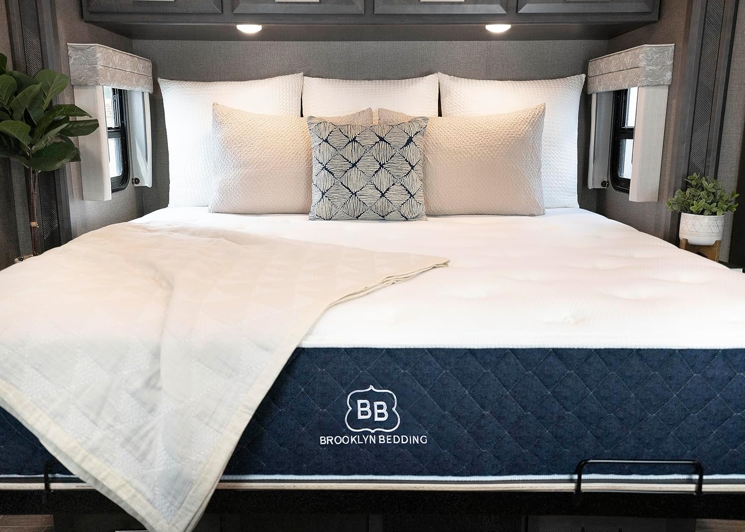 Brooklyn Bedding Signature RV Mattress – Medium, Olympic Queen (66×80)