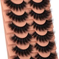 Mink Lashes Full Volume False Eyelashes 18mm Dramatic Faux Mink Eyelashes Natural Look Cat Eye Volume Eye Lashes Multipack by Focipeysa - Image 6