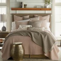 Levtex Home Mills Waffle King/Cal King Quilt Set (106x92in) with 2 Pillow Shams (36x20in) - Taupe - Cotton Waffle King Size Quilt Bedding Set - Lightweight, Soft, Pre-Washed - Image 2