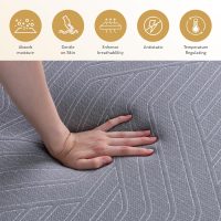 EGOHOME 12 Inch Queen Mattress, Copper Gel Cooling Memory Foam for Back Pain Relief, Therapeutic Bed in a Box, Foam Made in USA, CertiPUR-US Certified, 60x80x12 Black - Image 3