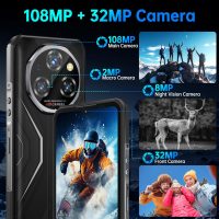 OUKITEL WP55 5G Rugged Smartphone - 36GB+256GB/2TB Android 15 Rugged Phone, 11000mAh Battery,6.6" FHD+ 120hz Phone,108MP Main Camera IP68/IP69K Waterproof Cell Phone 5G Dual SIM NFC/OTG/BT5.2 - Image 4