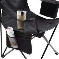 Coleman Portable Camping Chair with 4-Can Cooler, Cushioned Seat & Back with Side Pockets & Cup Holder, Carry Bag Included, Great for Camping, Tailgating, Firepits, Patio, & More - Image 5