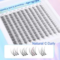 Natural Lash Clusters Kit DIY Lash Extension Kit Wispy Eyelash Extension Kit C-curly Individual Lashes Kit 9-12MM Short Eyelash Clusters with Lash Remover by Newcally - Image 7