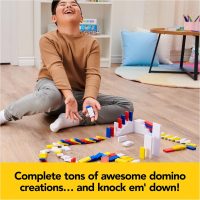 Spin Master Games, Lily Hevesh H5 Domino Creations 100-Piece Neon Dominoes Set, Building Toys for Kids & Family, Classic Activity Game, 1 & Up Players, for Ages 5 & Up - Image 5