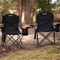 Coleman Portable Camping Chair with 4-Can Cooler, Cushioned Seat & Back with Side Pockets & Cup Holder, Carry Bag Included, Great for Camping, Tailgating, Firepits, Patio, & More - Image 2