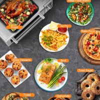 Nuwave Bravo Pro Smart 21QT Toaster Oven Air Fryer Combo, Convection Oven Countertop, 10 functions all in 1, with even & quick crisp technology, 50-450°F, 1800W, Stainless Steel - Image 7