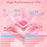 2-in-1 Mini Laptop: 10.95" 2K FHD IPS Touchscreen, In tel N95 CPU, 16GB DDR5 RAM, Ultra-Thin Metal Body, Win 11 PC, Full-Function Type-C, Cooling Fan, Fingerprint, Backlit Keyboard (16G+512G SSD) - Image 4