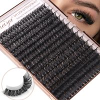 Geeneiya Volume Lash Clusters Kit DIY Lash Extension Kit D Eyelash Extensions with Lash Bond and Seal Tweezers,10-14mm Eye Corner Eyelashes and 16-18MM Cluster Lashes 300Pcs - Image 6