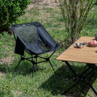 iClimb Ultralight Compact Camping Folding Beach Chair with Anti-Sinking Large Feet - Image 6