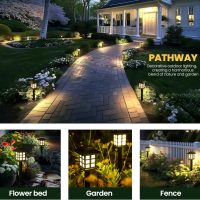GIGALUMI Solar Outdoor Lights,12 Pack LED Solar Lights Outdoor Waterproof, Solar Walkway Lights Maintain 10 Hours of Lighting for Your Garden, Landscape, Path, Yard, Patio, Driveway - Image 9