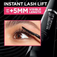 L'Oreal Paris Telescopic Lift Mascara, Lengthening and Volumizing Eye Makeup, Lash Lift with Up to 36HR Wear, Washable, Blackest Black, 0.33 Fl Oz - Image 5
