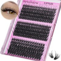 TNFVLONEINS Lash Clusters Wispy Eyelash Clusters Spiky Individual Lashes Clusters D Volume Cluster Eyelash Extensions DIY Lash Cluster Extension Thick Eye Lash Cluster (10-16MM,3 Styles) - Image 8