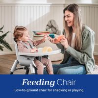 Chicco Zest 4-in-1 Folding High Chair, Feeding Chair, Toddler Chair and Youth Stool, Multi-Use Easy Clean High Chair | Capri/Blue - Image 6