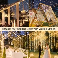suddus Indoor String Lights with Remote, Warm White Christmas Lights Plug in with Timer, 33ft 100 LED Twinkle Fairy Lights for Bedroom Xmas Tree Wreath Patio Garden Party Spring Outdoor Decorations - Image 9