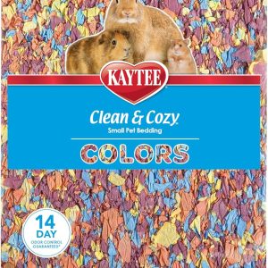 Kaytee Clean & Cozy Colors, Small Animal Bedding with Extreme Odor Control, Kaleidoscope, 49.2 Liters