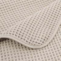 POLYTE Microfiber Oversize Quick Dry Lint Free Bath Towel, 60 x 30 in, 4 Pack (Waffle Weave) - Image 3