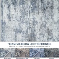 8x10 Area Rugs for Living Room Rug Washable: Abstract Large Rug for Dining Room Bedroom Carpet Non Slip 8 by 10 Indoor Modern Nursery Home Office Blue Grey - Image 8