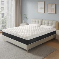Full Mattresses,Memory Foam Hybrid 10 Inch Full Size Mattress in a Box,Individual Pocket Springs,Full Size Hybrid Mattress,Breathable,Black&White,Pressure Relief. - Image 4