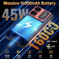 OUKITEL WP300 5G Rugged Phone Unlocked Android 15-36GB+512GB/2TB Rugged Smartphone, 6.8''FHD+ 120Hz Display 108MP Rear Camera 16000mAh Battery Waterproof Cell Phones, IP68/IP69K/WiFi6/NFC - Image 2