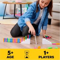 Spin Master Games, Lily Hevesh H5 Domino Creations 100-Piece Neon Dominoes Set, Building Toys for Kids & Family, Classic Activity Game, 1 & Up Players, for Ages 5 & Up - Image 2