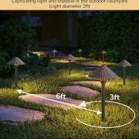 EDISHINE 5CCT Low Voltage Pathway Lights Wired, 2700K-5000K LED Landscape Path Lights, 12V AC/DC 3W 160LM Waterproof Outdoor Landscape Lighting for Sidewalk Garden Walkway, Aluminum, 4 Pack - Image 4