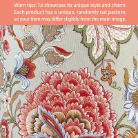 Lamp Shades Set of 2, Drum Lamp Shade for Table & Floor Lamps, 13" Top x 13" Bottom x 10" High Replacement Patterned Decorative Floral Lampshade Cover, Easy Assembly Required (Classic) - Image 2