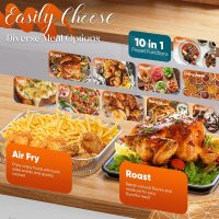 Nuwave Bravo Pro Convection Air Fryer Toaster Oven Combo, 2025 New and Improved, 10-in-1, 50°-450°F Temp Controls, Quick & Even Crisp Technology, 21Qt Capacity, Stainless Steel, PFAS Free - Image 6