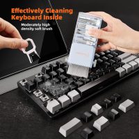 Laptop Cleaning Kit, All in 1 Keyboard Cleaning kit for MacBook iPad iPhone, Compact Keyboard Cleaner with Brush and Spray for Tablet, Airpods, Earbud, Computer Screen, PC Monitor, Blue - Image 3