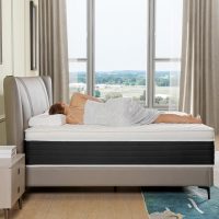 Full Mattresses,Memory Foam Hybrid 10 Inch Full Size Mattress in a Box,Individual Pocket Springs,Full Size Hybrid Mattress,Breathable,Black&White,Pressure Relief. - Image 9