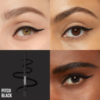 Maybelline Tattoo Studio Automatic Gel Pencil Waterproof Eyeliner, Blendable, Smudge Resistant, Matte Eyeliner For Up To 36HR Wear, Pitch Black (Smokey Black), Packaging May Vary - Image 3
