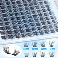 Natural Lash Clusters Wispy Eyelash Clusters 110 pcs Cluster Eyelash Extensions C Curvature Individual Lashes 10-16 mm Mix Length Natural Look Lashes Clusters with Thin Lash Band - Image 4