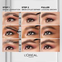 L'Oreal Paris Infallible Up To 24H Wear Brow Lamination, Water-Resistant Longwear Eyebrow Gel Make Up, Clear/Transparent, 0.16 Fl Oz - Image 5