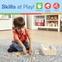 Melissa & Doug Self-Correcting Alphabet Wooden Puzzles with Storage Box (52 pcs) ABC Puzzles, Wooden Alphabet Puzzle for Kids Ages 4+ - Image 5