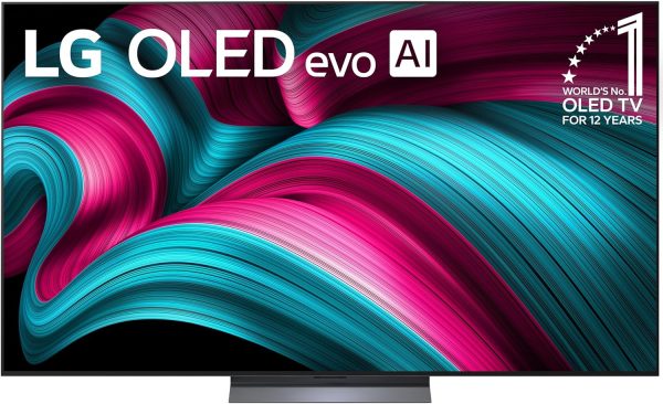 LG 77-Inch Class OLED evo AI 4K C5 Series Smart TV w/Dolby Atmos, Dolby Vision, HDR10, AI Super Upscaling 4K, Filmmaker Mode, Wow Orchestra, Alexa Built-in (OLED77C5PUA, 2025)