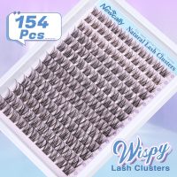 Lash Clusters Kit Wispy Natural Cluster Eyelash Extension Kit DIY Lash Extension Kit C-curly 10-16MM Eyelash Clusters Volume Individual Lashes Kit by Newcally - Image 2