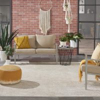 Nourison Essentials Indoor/Outdoor Ivory Beige 8' x 10' Area Rug, Easy Cleaning, Non Shedding, Bed Room, Living Room, Dining Room, Backyard, Deck, Patio (8x10) - Image 4