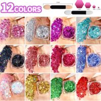 Teenitor Body Glitter Face Glitter Makeup Festival Glitter, 12 Colors Face and Body Glitter Gel, Hair Glitter Gel, Body Makeup - Image 2
