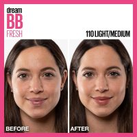 Maybelline Dream Fresh Skin Hydrating BB cream, 8-in-1 Skin Perfecting Beauty Balm with Broad Spectrum SPF 30, Sheer Tint Coverage, Oil-Free, Light/Medium, 1 Fl Oz - Image 6