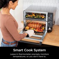 Ninja DCT451 12-in-1 Smart Double Oven with FlexDoor, Thermometer, FlavorSeal, Smart Finish, Rapid Top Convection and Air Fry Bottom , Stainless Steel - Image 2